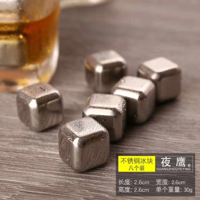304 Stainless Steel quick-frozen ice cubes cube Safe Real Cocktail