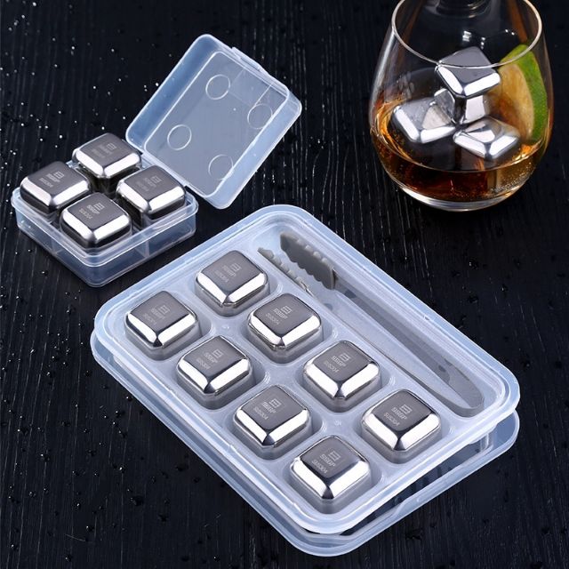 304 Stainless Steel quick-frozen ice cubes cube Safe Real Cocktail