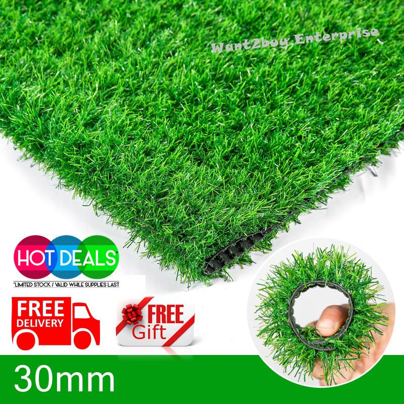30mm Artificial Fake Synthetic Grass Diy Garden Balcony Wall 1m X
