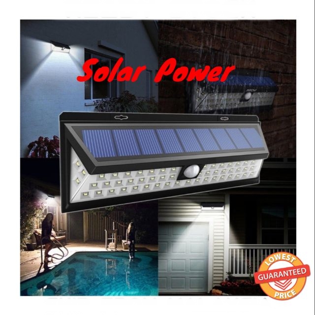 34/54/66 LED Waterproof Solar Power PIR Motion Sensor Home Garden Security