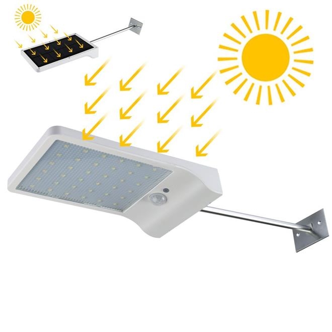 36 LED Solar Power Motion Sensor Auto On Security Night Light