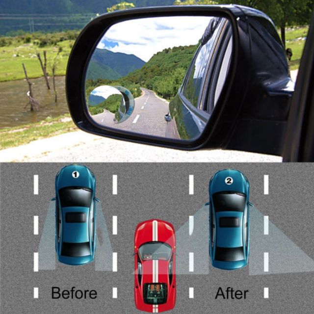 360 &deg; Clear Car Rear View Mirror Rotating Wide Angle Blind Spot Mirror Rou