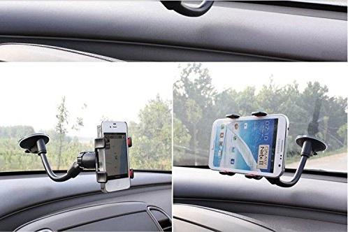 360 &deg; Rotation Car Mount Windshield Phone Holder For Most Phone