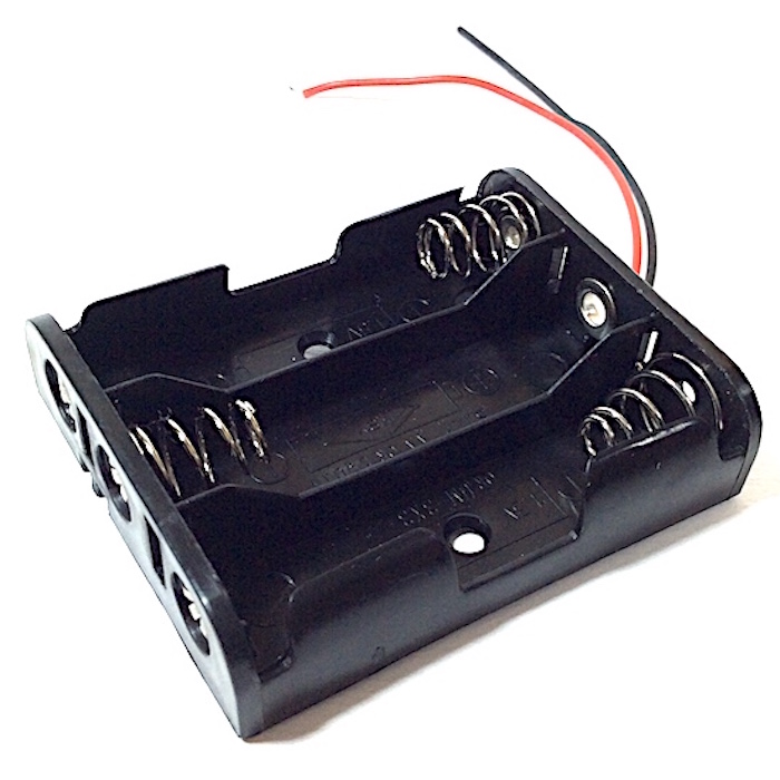 3AA Battery Holder + Wire Leads