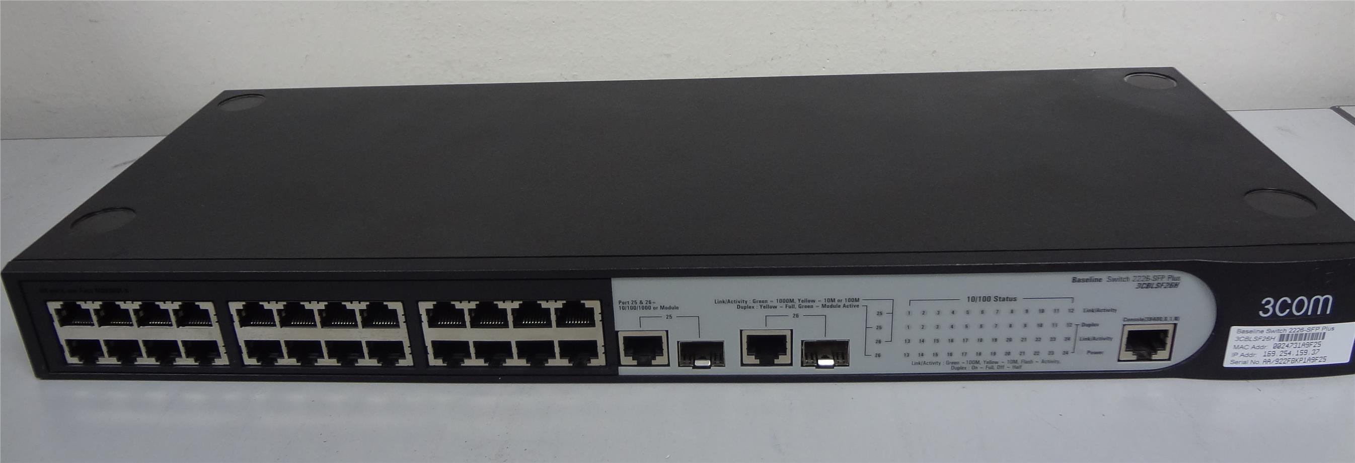 Baseline switch 2226 sfp plus прошивка