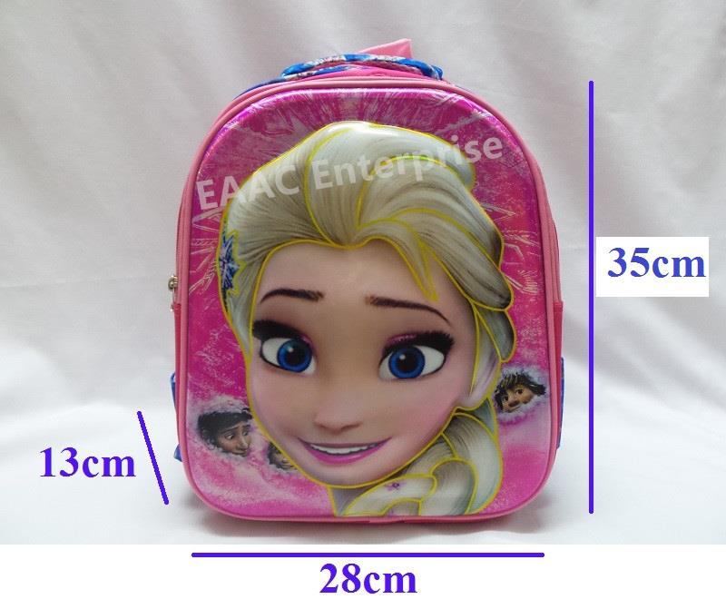 3D Frozen 2 Cartoon Kids Kindergarten School Bag Backpack Shoulder Bag