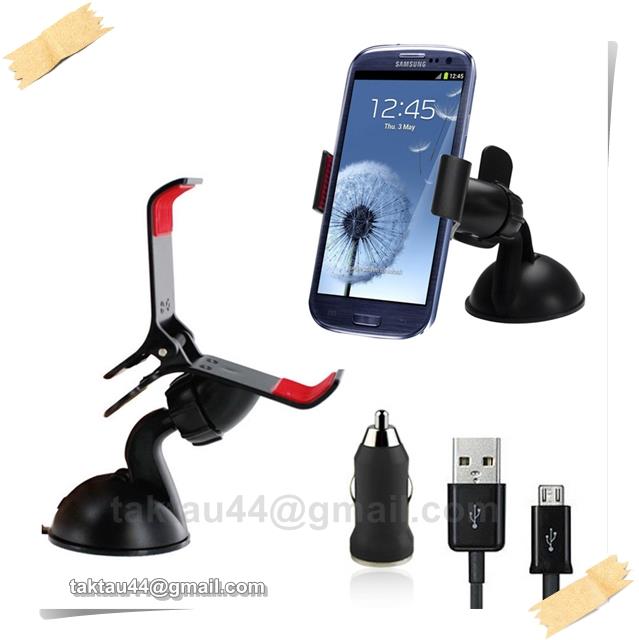 3in1 Universal Car Holder Mount For Samsung Galaxy S3 S4 i9300 i9500