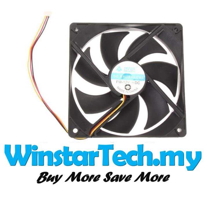 3Pin 12V 12x 12cm 120 x 120mm Brushless PC Computer Cooler Cooling Fan