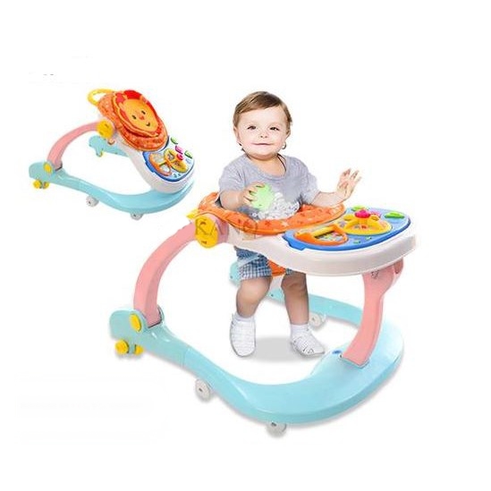 4 In 1 Baby Walker Baby Dining Seat Toddler Walk Assistance  &amp; Learner Mus