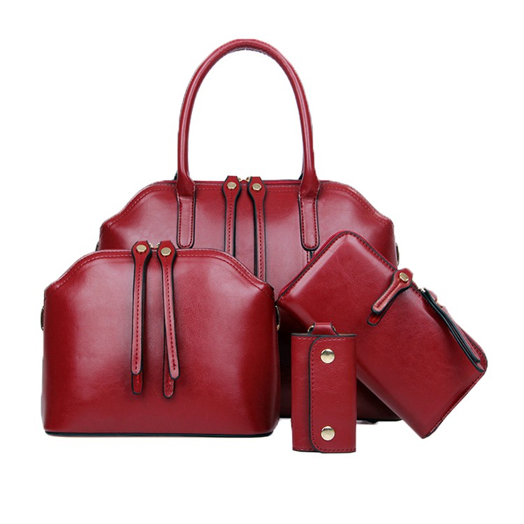 4 In 1 Set Premium Leather Bag
