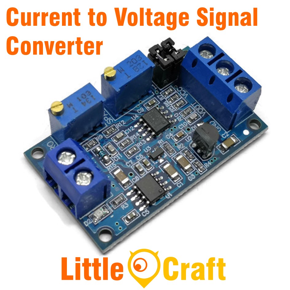 Current to Voltage Module 4-20mA to 0-10VSignal Converter Module with Base