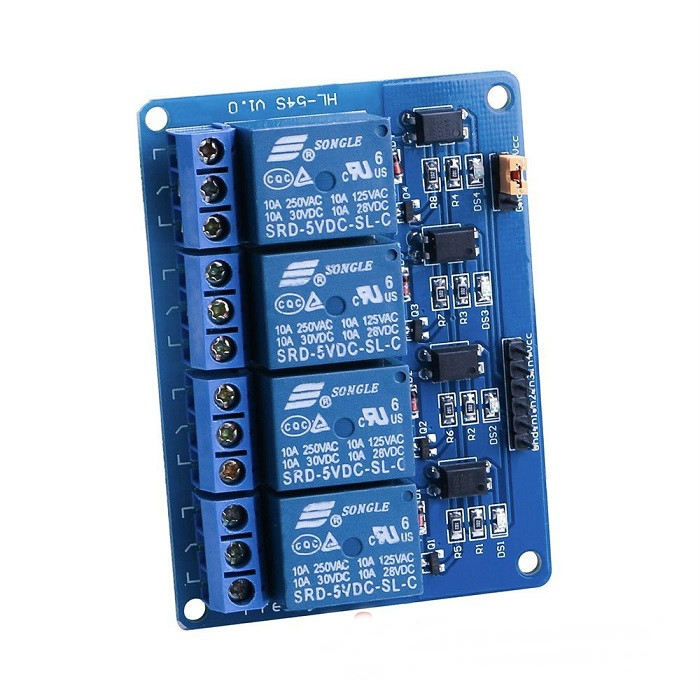 4 Channel Relay Module With Opto-Isolator (5V)