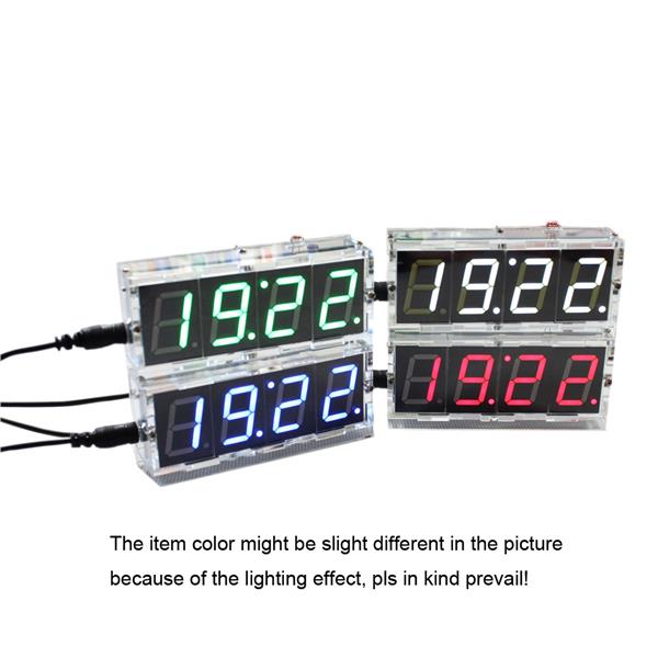 4 Digit Diy Digital Led Clock Kit Li End 9 28 2018 1 15 Pm 4 Digit Diy Digital Led Clock Kit Light Control Temperature Display Tr