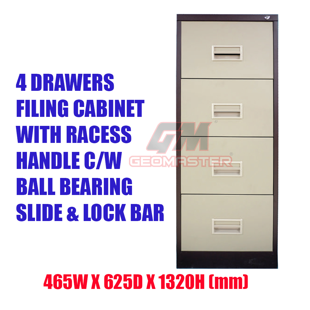 4 Drawers Metal Filing Cabinet With End 10 4 2021 12 00 Am