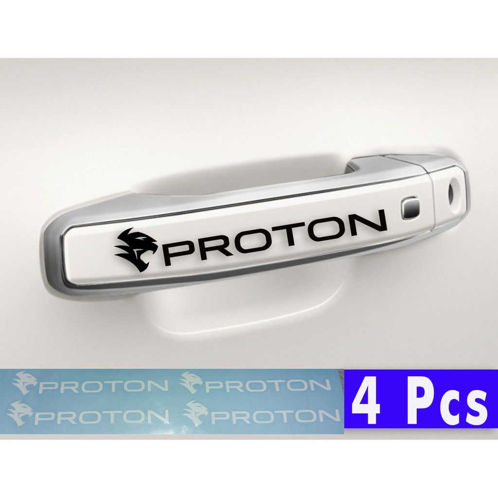 4 Pcs Proton Car Door Handle Stickers FLX Persona Exora Iriz