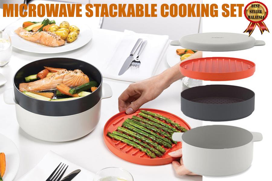Microwave 4 Piece Stackable Cooking Set Perfect Dealz 4 Piece Stackable Cooking Set Microwave Safe Bpa Free