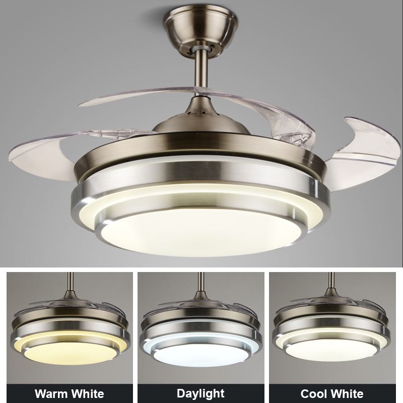 42 Inch Ceiling Fan Led Light Hidde End 7 24 2020 11 25 Pm 42 Inch Ceiling Fan Led Light Hidden Blade Invisible Pendant Living Di