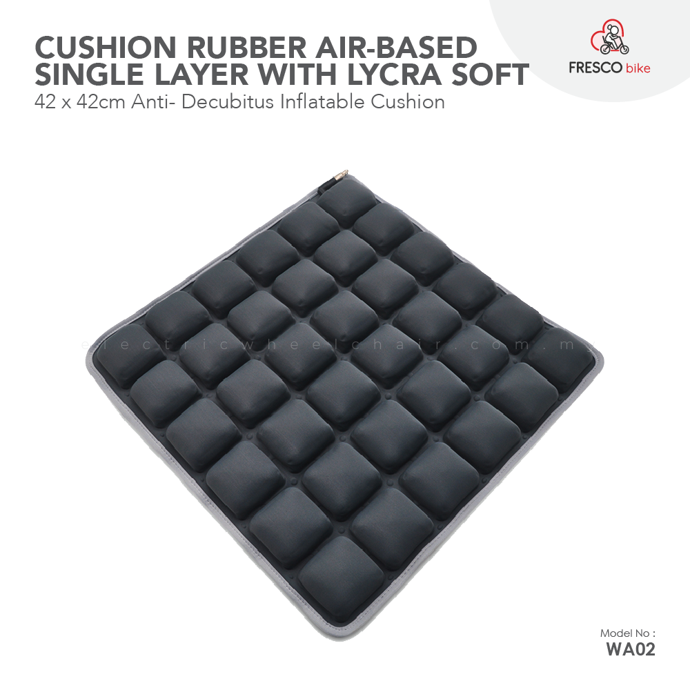 42 x 42cm Wheelchair Cushion Rubber Air-Based Single Layer