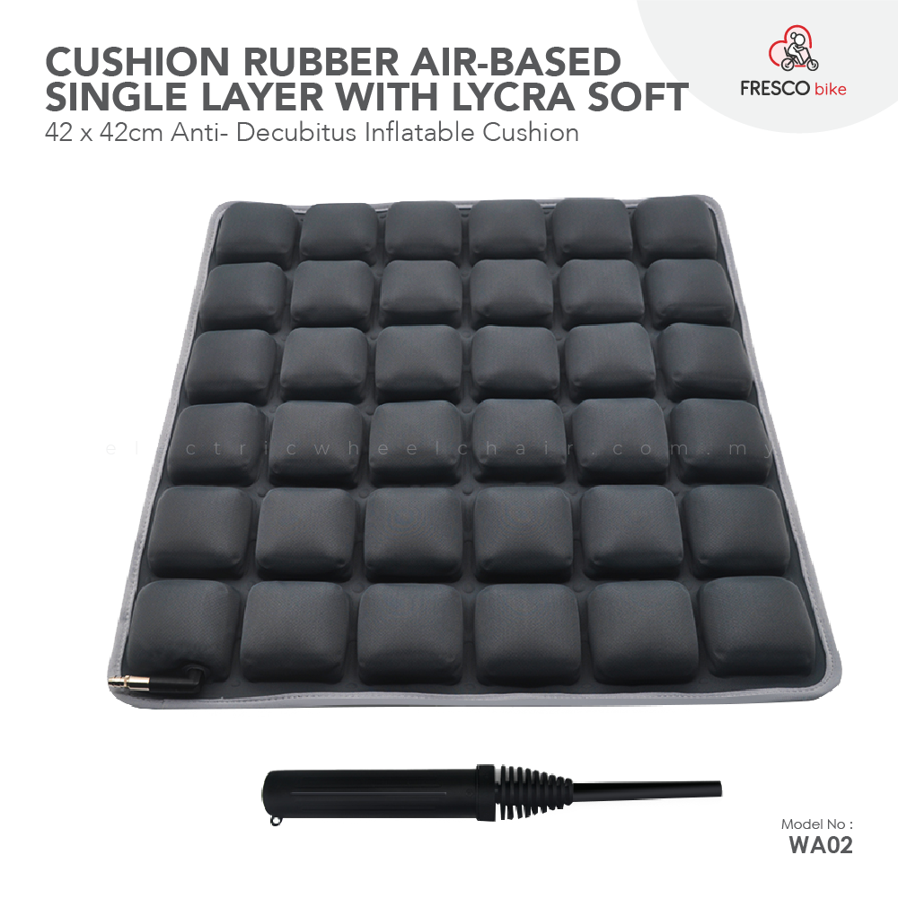 42 x 42cm Wheelchair Cushion Rubber Air-Based Single Layer