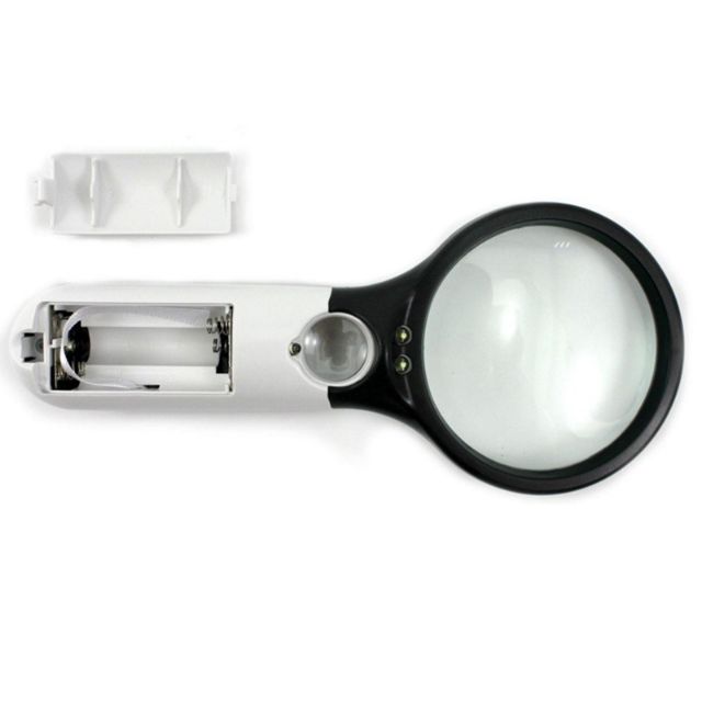45x LED Light Useful Magnifier Glass Lens With Light Magnification Reading Fin