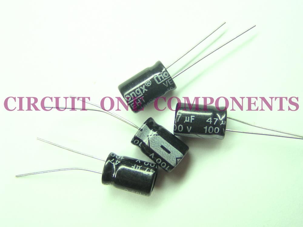 47uF 100v Electrolytic Capacitor - Each