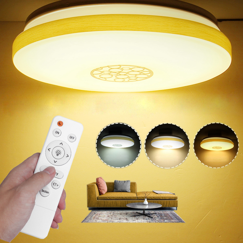 48w Led Ceiling Light Remote Control For Living Room Bedroom Kitchen A