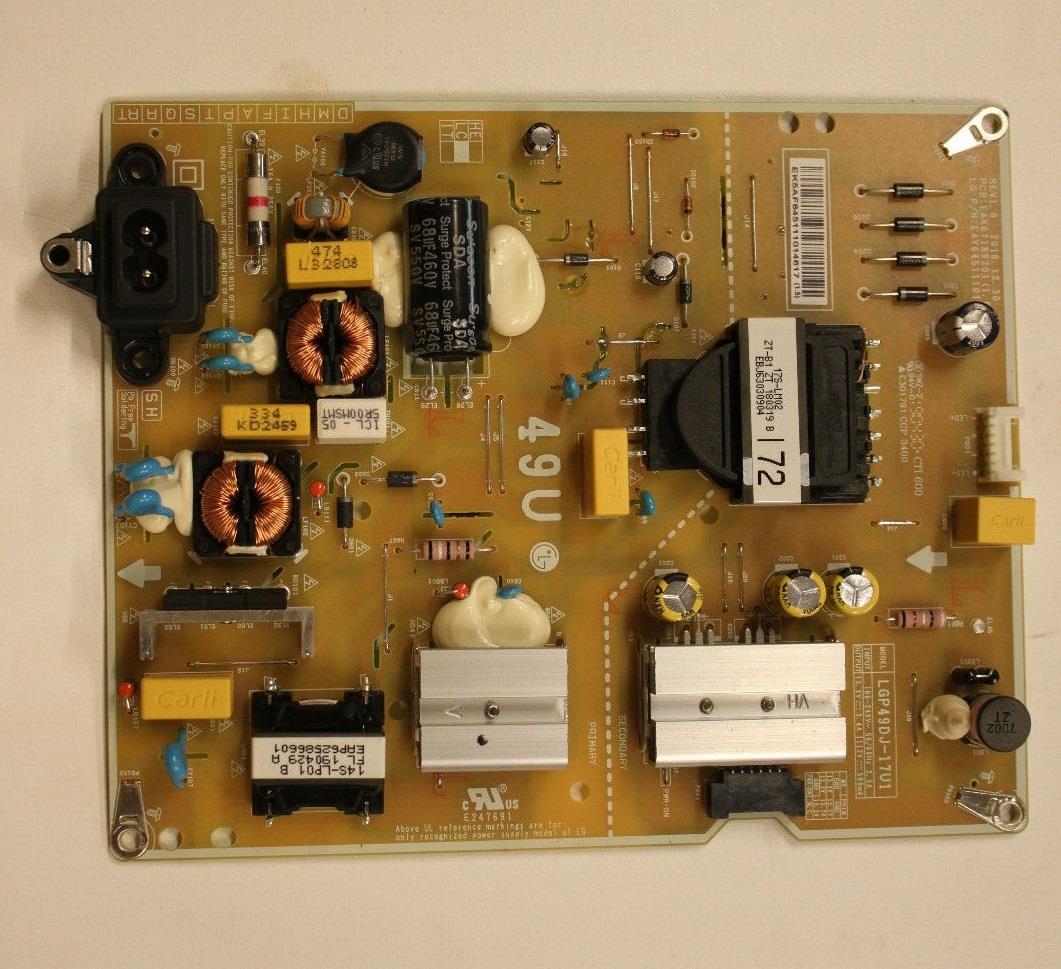 49UJ630T 49UJ630T-TA LG LCD TV Power Board / Power Supply Board