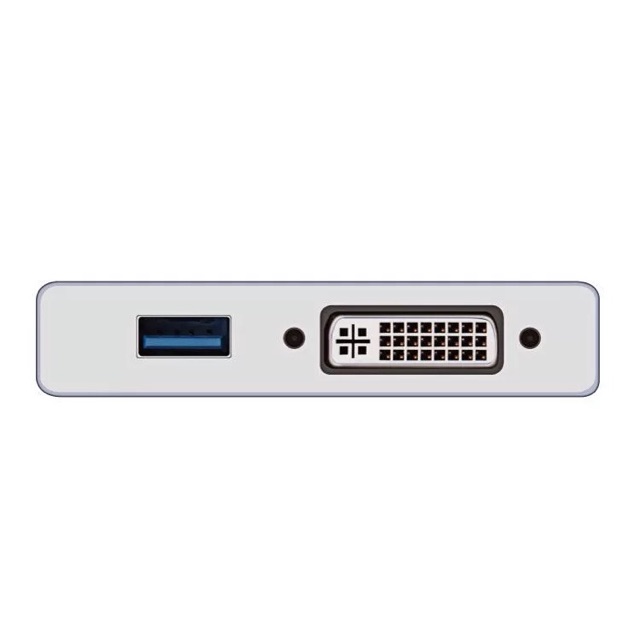 4in1 USB Type C Male To DVI/HDMI 4K/VGA/USB 3.0 Female Hub Adapter Converter