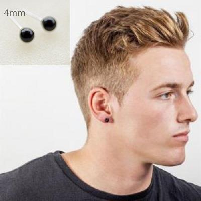 4mm Black Round Post Earrings Mens J End 8 28 2019 5 15 Pm 4mm Black Round Post Earrings Mens Jewelry