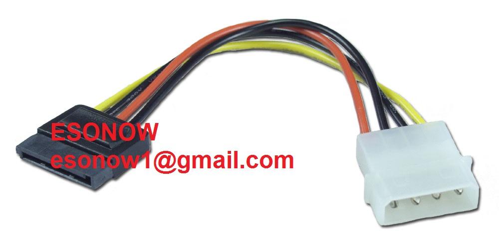 4pin Molex Male Power to Sata Female Power Connector Cable, 14cm