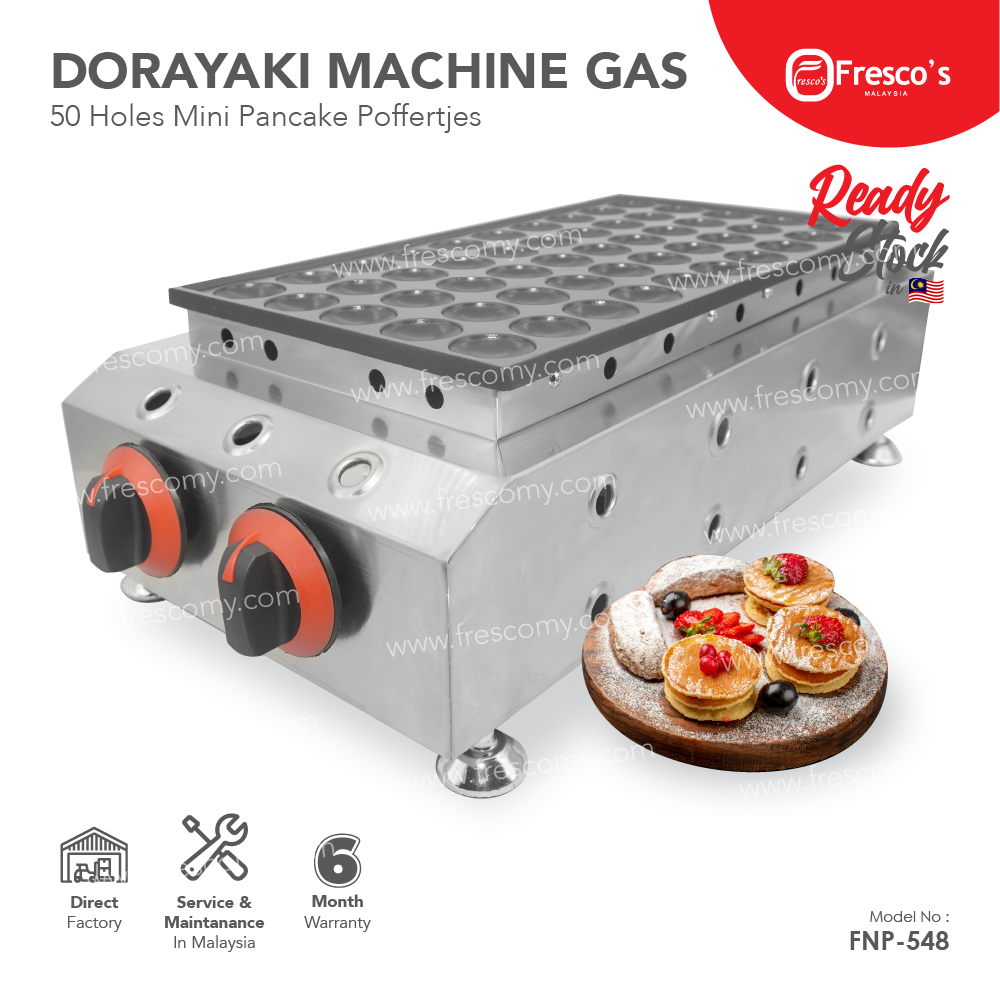 50 Holes Dorayaki Machine Gas