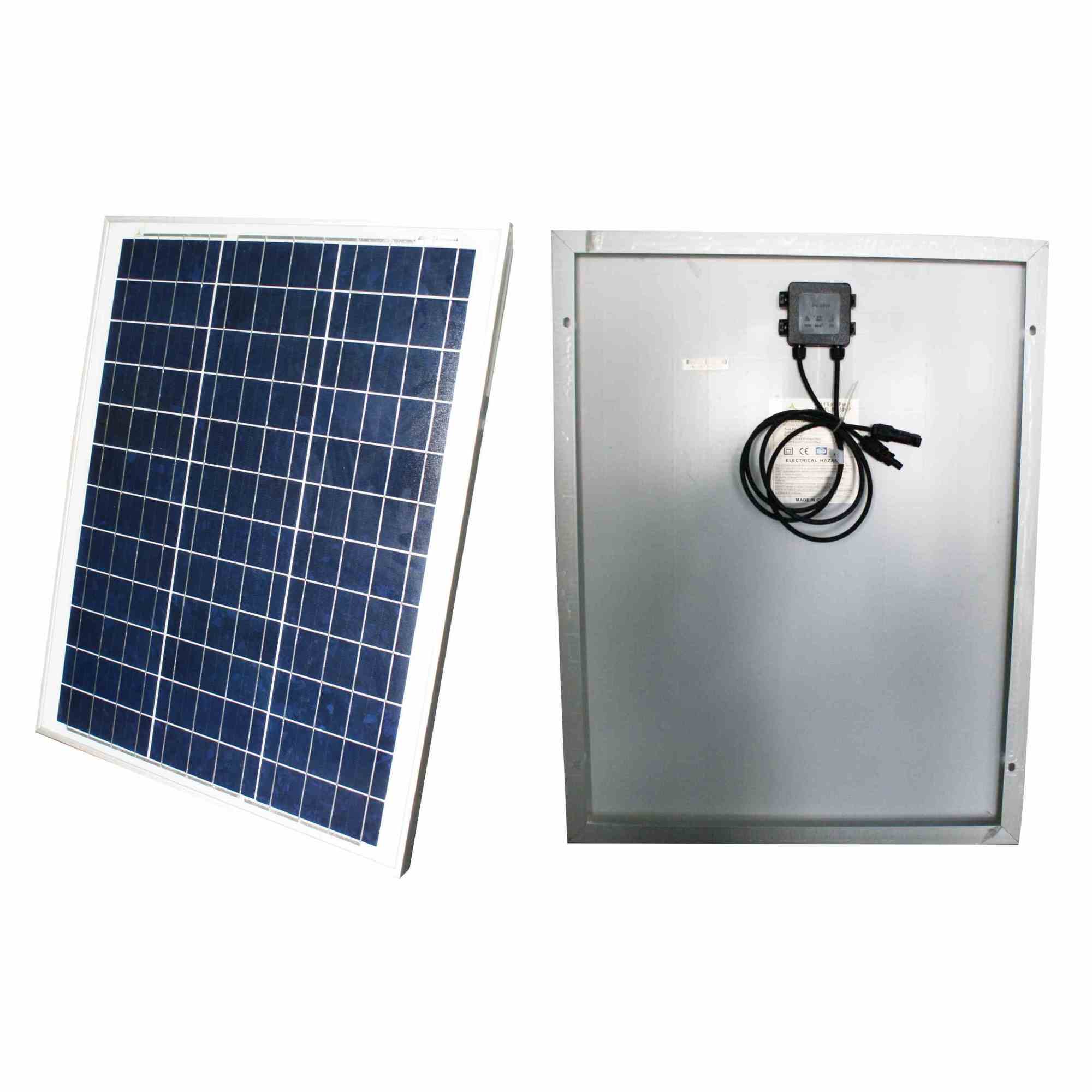 50 Watt / 50W Polycrystalline A-Grade Solar Panel Vmp 18V Imp 2.78A