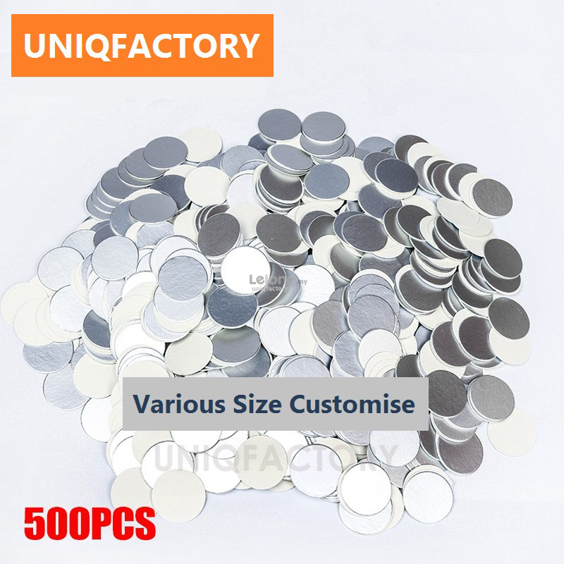 500pcs Induction Sealing Customise Size Plastic Bottle Aluminium Foil