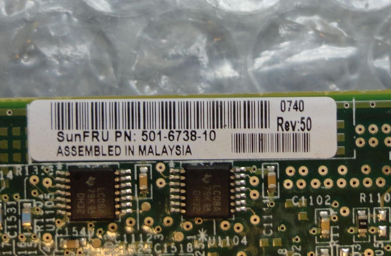 501-6738-10 SUN MICRO PCI-X 4 CARD BRAND 