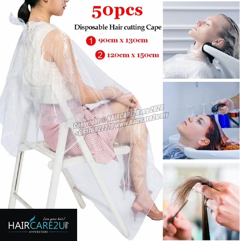 50pcs Barber Salon Disposable Hairdressing Apron Cutting Cape