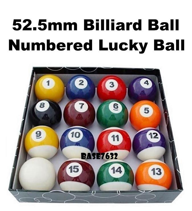 52.5mm 2 1/15 inch Lucky Ball Billiard Pool Ball 16pcs Set 2191.1