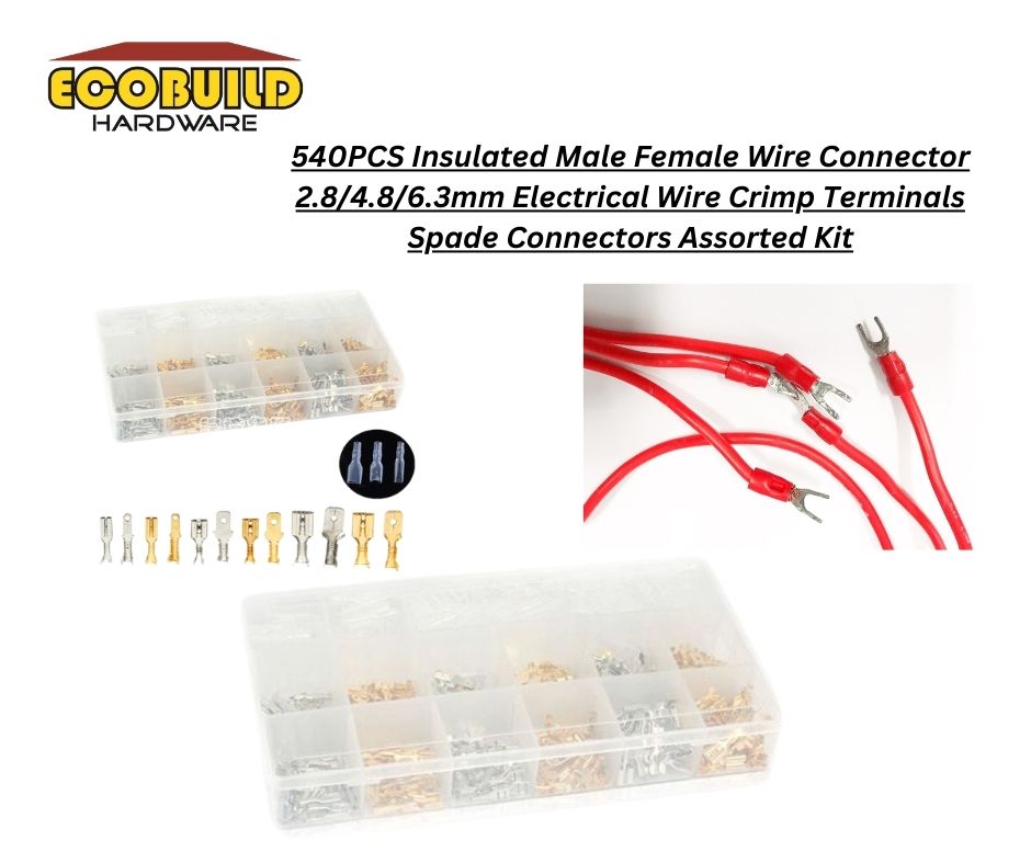 540PCS Insulated Wire Connector Assorted Kit