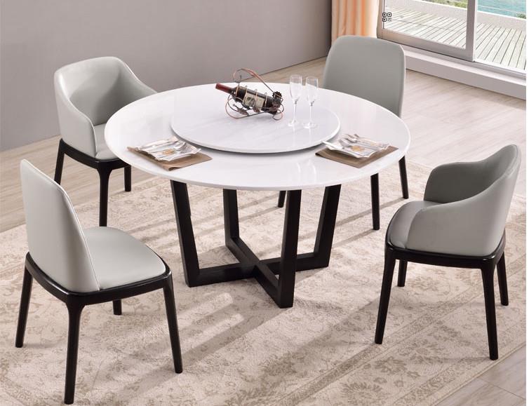 549792787830 Nordic Round Marble Table And Chair With Turntable 1 1m