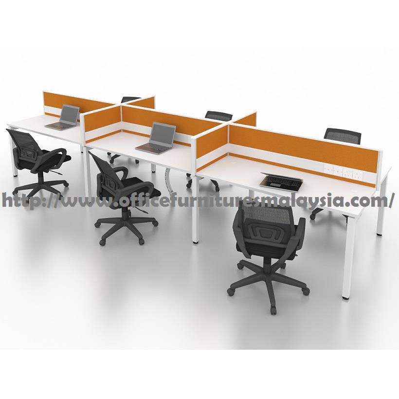 5ft Office Modern Cubicle Partition 6 Table Set Ofmn61575 Kl