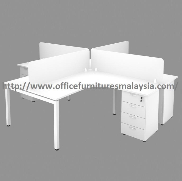 5ft Office Workstation 4 Desk Set O End 11 19 2020 15 Pm