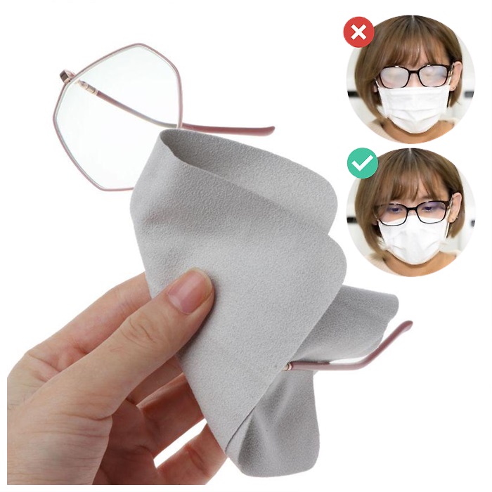 5pcs Anti-fog Glasses Cloth Advanced Nano Microfiber Suede Anti-fog Glasses Cl