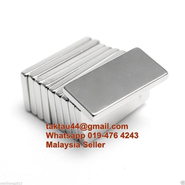 5pcs Neodymium Block Magnet 50x20x5mm Super Strong Rare Earth Magnets
