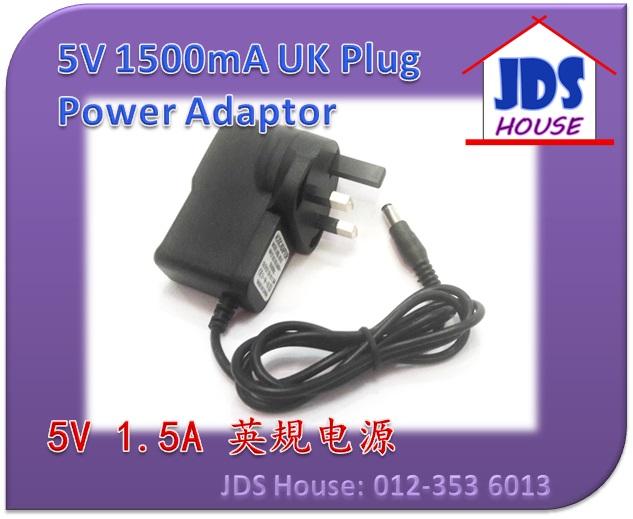 5V 1.5A UK Plug Adapter AC Wall Charger Power Supply Charging Adaptor