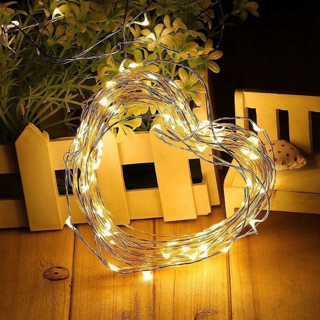 6.5FT / 2M LED Copper Wire String Lights 20 Waterproof Battery Operated LED Li