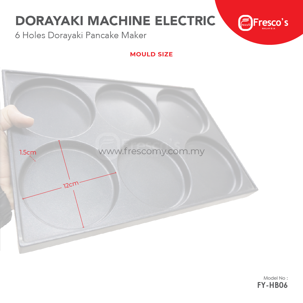 6 Holes Dorayaki Machine Electric