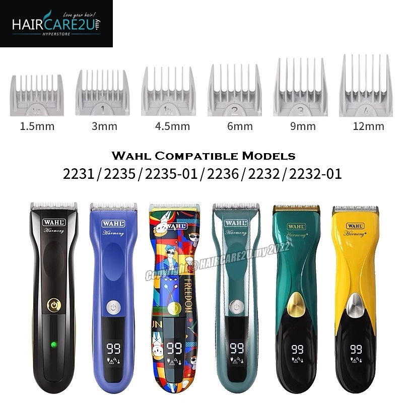 6 Pack Wahl 2235 / 2236 Attachment Guide Comb Set