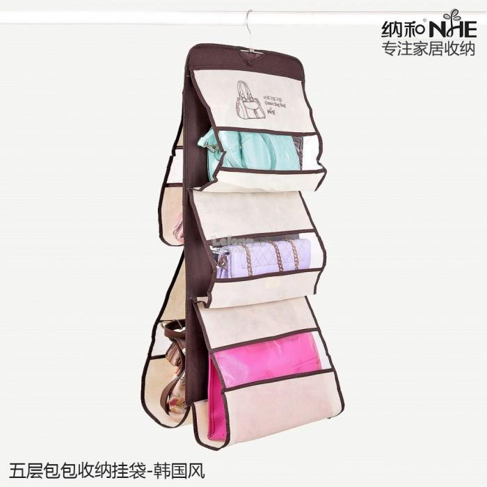 6 Pocket Shelf Bags Purse Handbags Ha End 3 5 2019 4 15 Pm 6 Pocket Shelf Bags Purse Handbags Hanging Organizer Storage Closet Ra