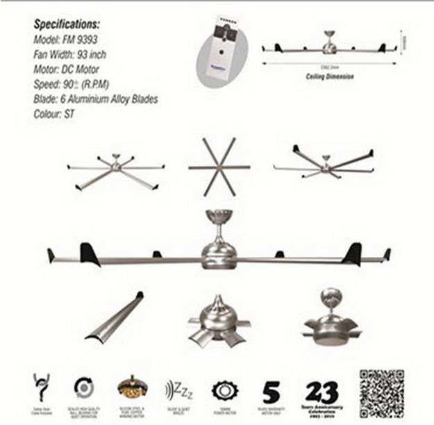 61 Station Fan Master Big Ceiling Fa End 9 13 2018 1 15 Pm 61 Station Fan Master Big Ceiling Simple Design Fm9393 Silver