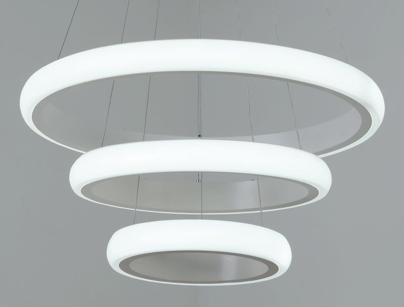 White Led Pendant Lamp 61 station led pendant light modern design 1350 3d white