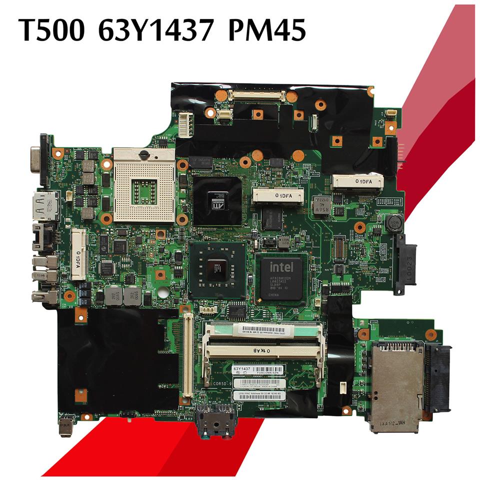 63Y1437 For IBM lenovo T500 W500 Thinkpad Motherboard PM45 DDR3